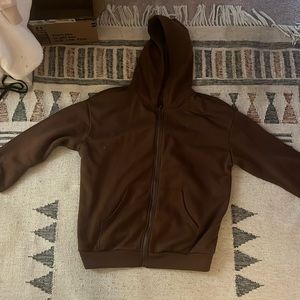 Brown zip up/ very good condition